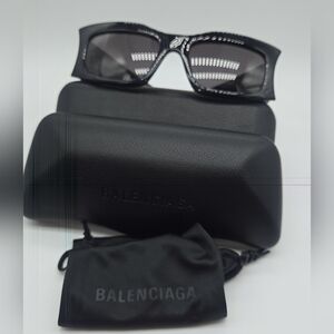 Balenciaga Black BB0291S Sunglasses with Case